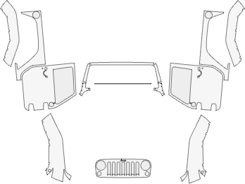 JEEP WRANGLER SUV RUBICON - 2 DOOR 2007 TO 2013