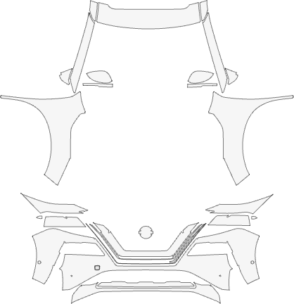 NISSAN ROGUE SUV PLATINUM 2021 TO 2023